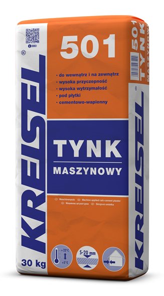 TYNK MASZYNOWY CEMENTOWO-WAPIENNY 501 30 KG