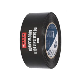 TAŚMA DO SKLEJANIA FOLII BUDOWLANYCH PE 50MMx50M CZARNA