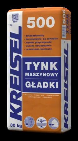 TYNK MASZYNOWY CEMENTOWO-WAPIENNY 500 GŁADKI 30 KG